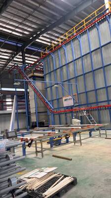 High-Capacity LNG Heating System Customers  Vertical Powder Coating Line for Aluminum Profiles