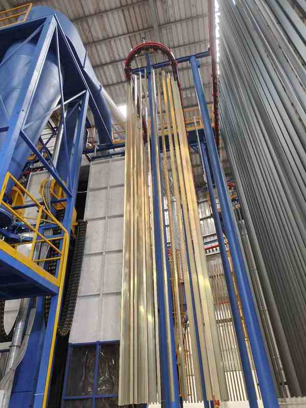 Intelligent Full-Automatic Vertical Powder Coating Line for Aluminum Profiles