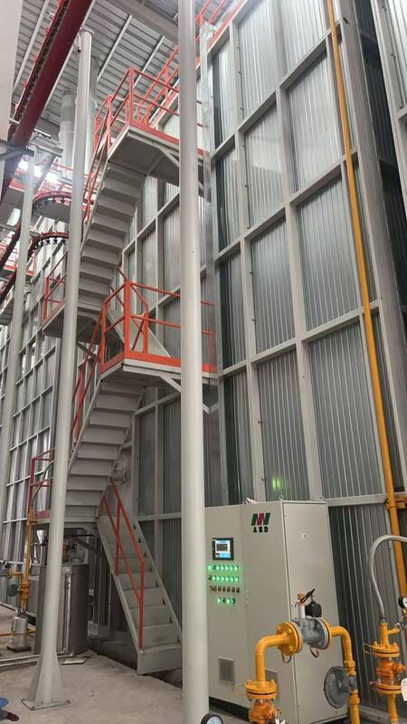 Vertical Powder Coating Line Designed for Aluminum Profiles with Max Size L7000mm and Max Weight 30KG