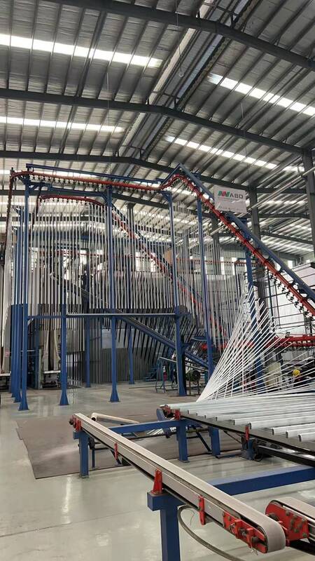 LNG Heating System Vertical Powder Coating Line High-performance for Aluminum Profiles