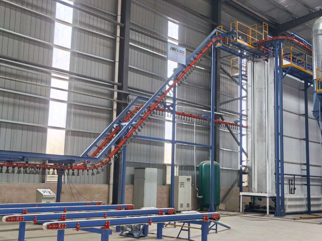 Polishing Machine Aluminum Profiles Vertical Powder Coating Line