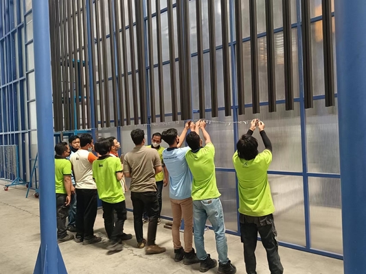 알루미늄 프로파일용 자동 수직 분말 코팅 생산 라인